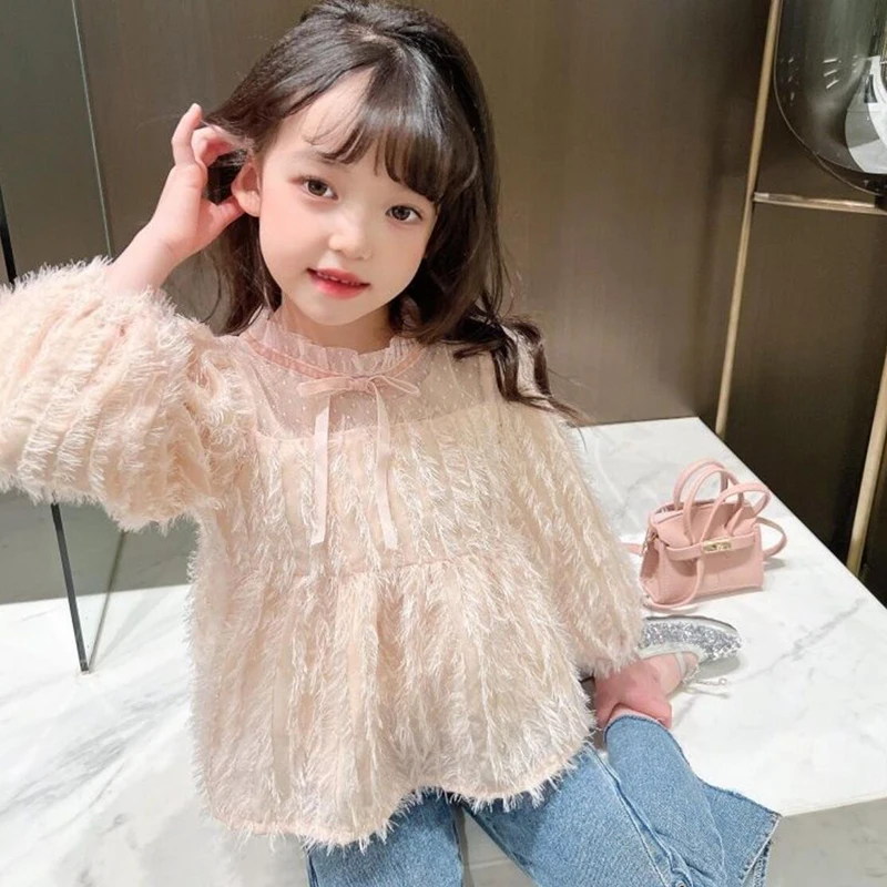 

Xmas Baby Clothes Adorable Princess Girls Shirt Spring Fall Long Sleeve Kids Blouse for Toddler Girls Clothing Children Tops 1-7