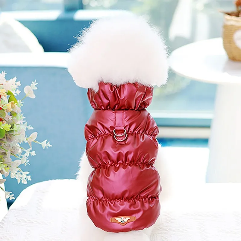 Fashion Pet Dog Jacket Coat Winter Dog Clothes Warm Puppy Vest Coat Cute Solid Cat Down Jacket Pet Outfits Chihuahua Clothes