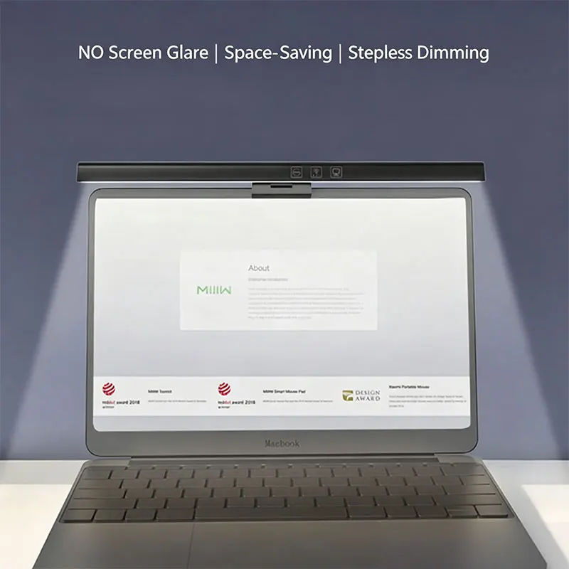 USB-Powered LED Monitor Light Bar for Soft Lighting and Optimal Nighttime Reading and Work