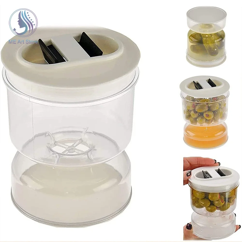 Plastic Sealed Pickles Jar Dry and Wet Dispenser Innovative Workmanship