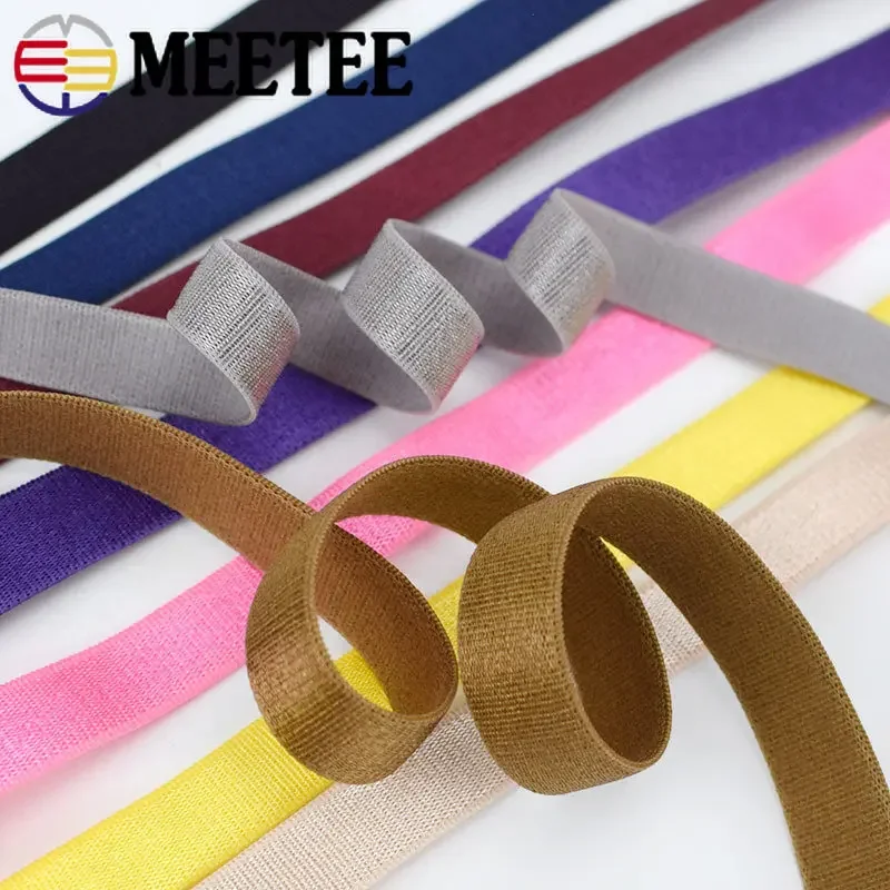 

10/20/45M 12mm Soft Skin Elastic Bands for Bra Sewing Shoulder Strap Rubber Band Underwear Tapes DIY Clothes Accessories