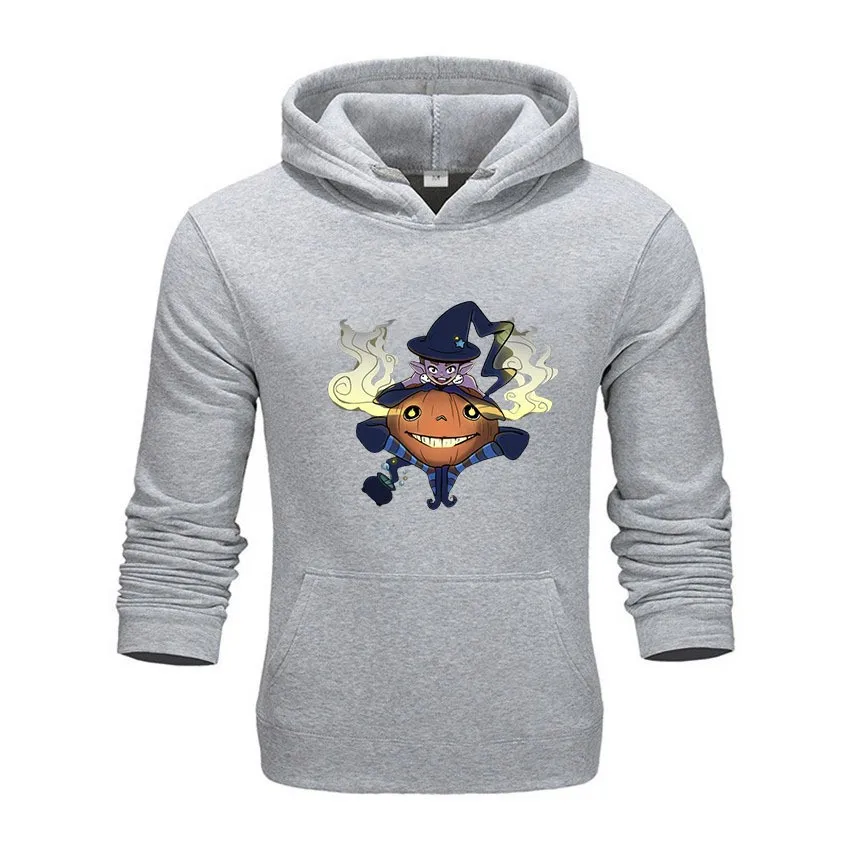 2024 Trendy Brand Autumn and Winter New Pumpkin Witch Halloween Long Sleeve Loose Hoodie Men's and Women's Hoodie Hoodie