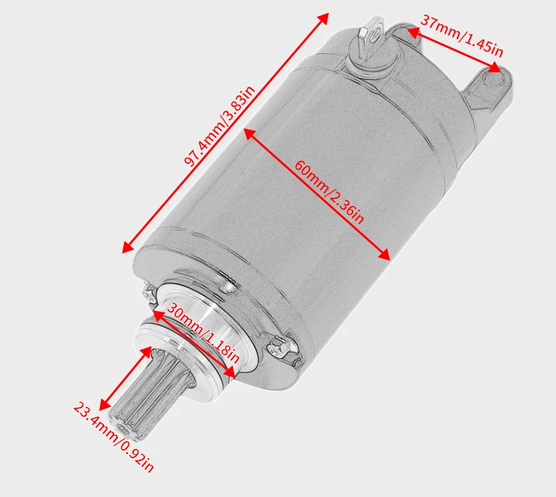 T1311112 T1310060 T1314455 Motorcycle Starter Motor For Triumph Tiger 800 XC Street TripleStandard 675 R ( VIN 560476 560477 ）