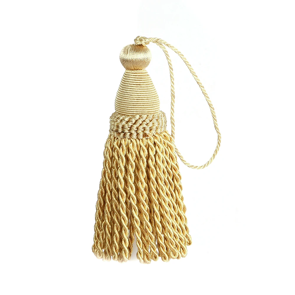 2PcsTasselHangingRopeSilkSewingTasselsTrimDecorativeKeyTassel