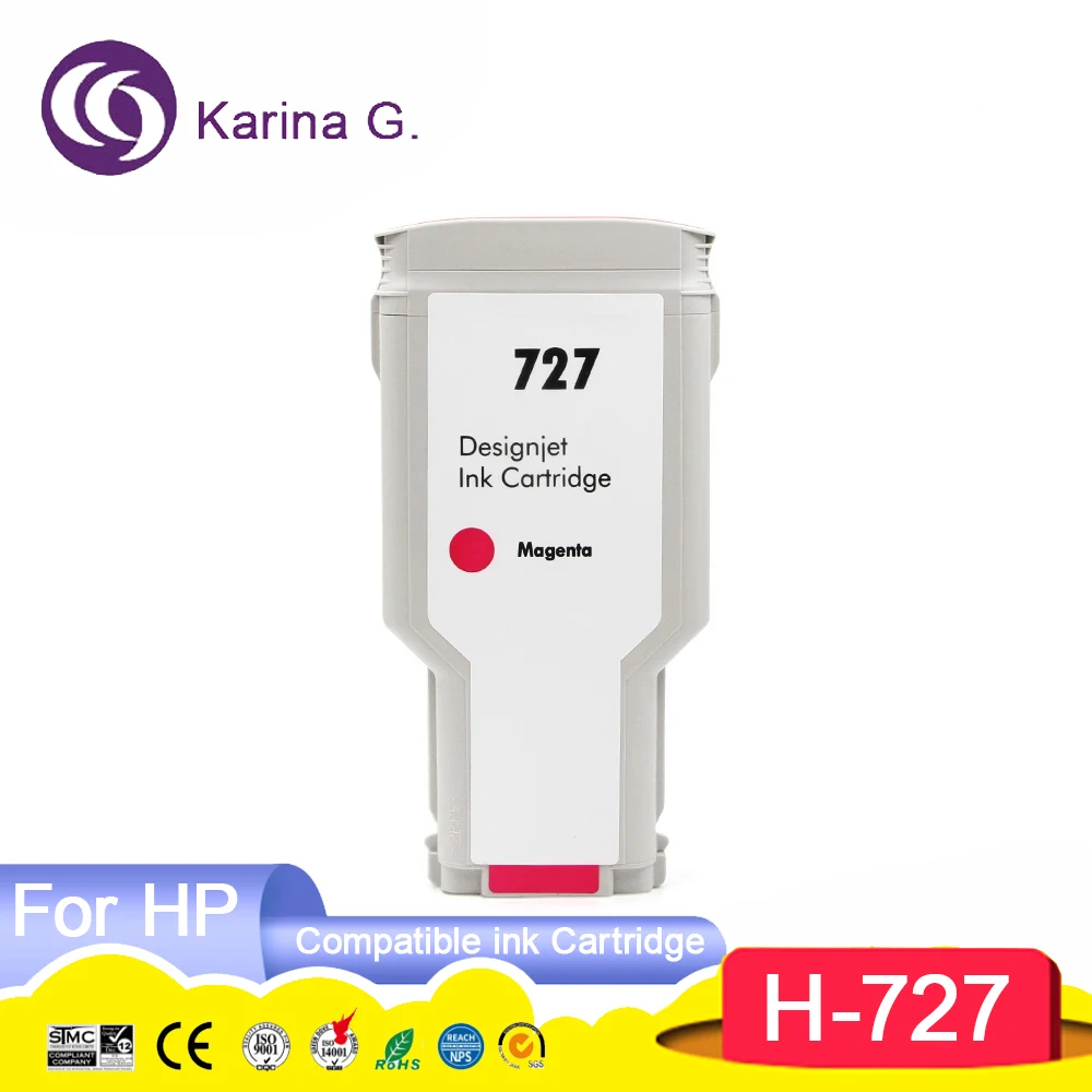 727 Premium Compatible Color Tintas Inkjet Reman Ink Cartridge for 727 Designje