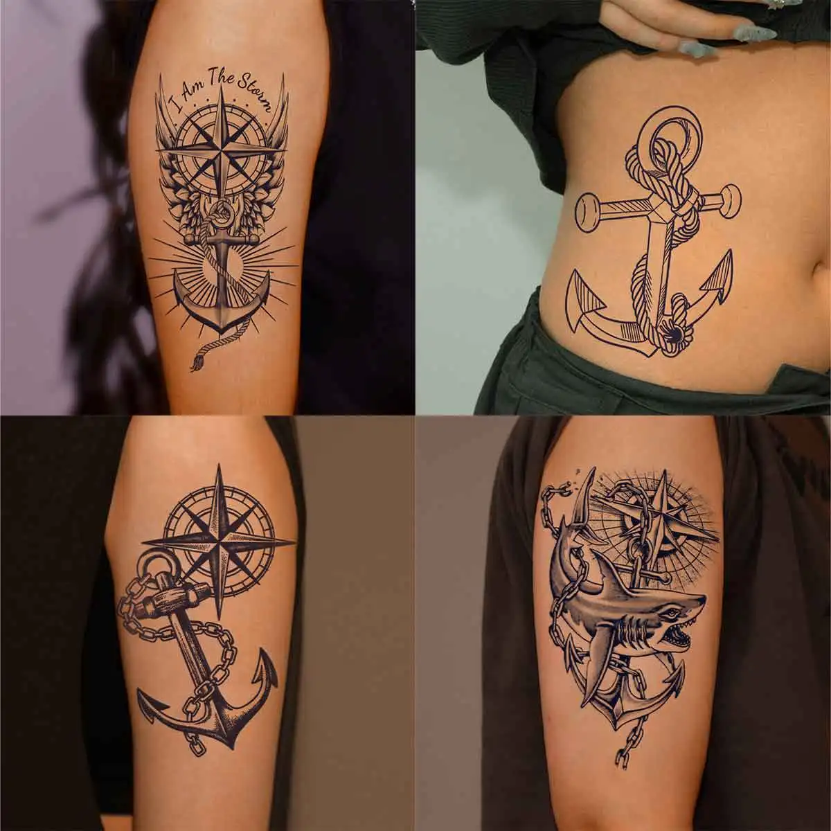 Wikinger Anker Tattoo: The Ultimate Guide to Authentic Viking Anchor  Temporary Tattoos, image size:1200x1200