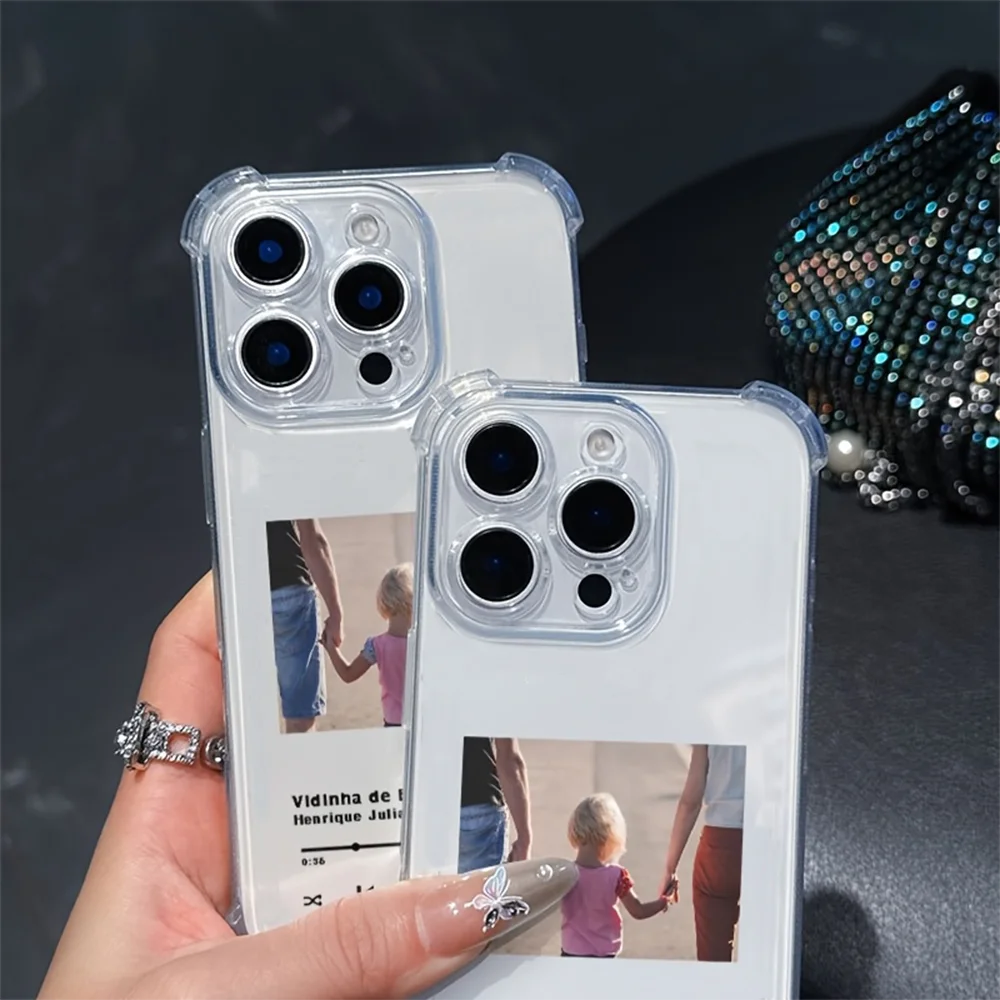 Personalized Clear Photo Phone Case Cover