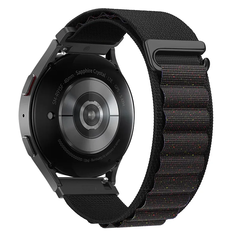 Alpine Nylon Loop Watch Strap, 20mm/22mm, Universal Design