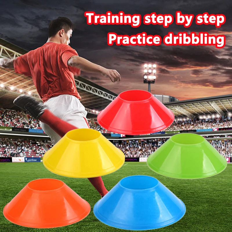 Soccer training cones,training equipment set 10pcs Cone Set Football Training Equipment For Kid Pro Disc Cones Agility Exercise Obstacles Avoiding Sport Training Accessories