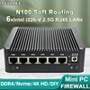 Intel N100 Soft Router 6 Lans i226-V 2.5G Fanless Mini PC COM HD DP USB Type-C pfSense Firewall Appliance OPNsense ESXi Computer 1