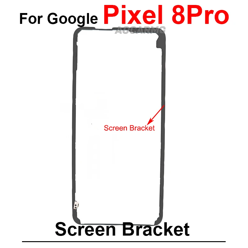 Google Pixel 8 8Pro 9Pro XL 7Pro 7 전면 스크린 스탠드 중간 베젤 프레임 LCD 디스플레이 브래킷 플라스틱 홀더 교체 부품