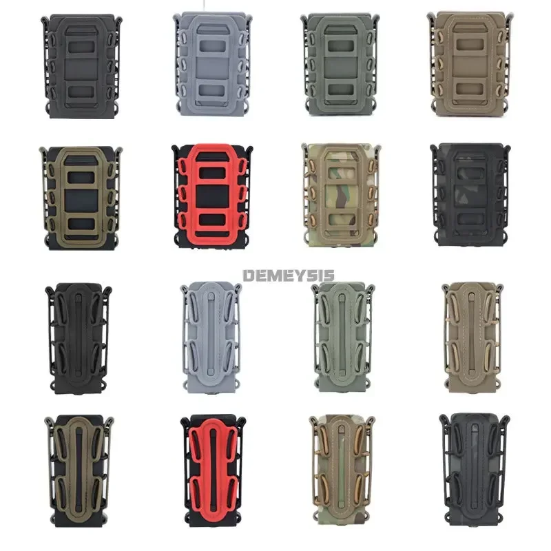 5.56mm 7.62mm Fast Mag Pouch Tactical Magazine Pouch 9mm Molle Belt Clip Fast Attach Carrier Soft Shell Rifle Mag Carrier 5