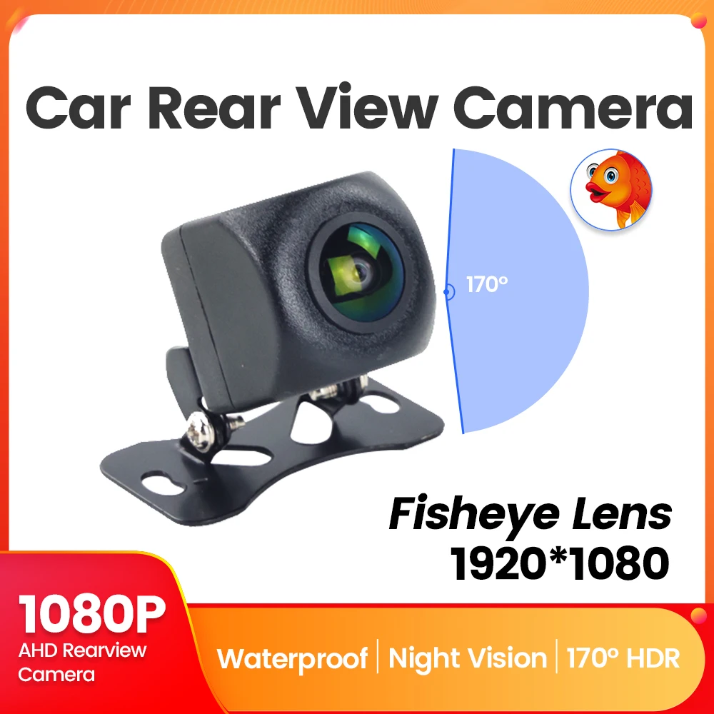 MEKEDE AHD 1080P 720P 4LED Telecamera di backup posteriore universale IP68 Telecamera di retromarcia per auto impermeabile Guida ausiliaria Cavo da 6 m