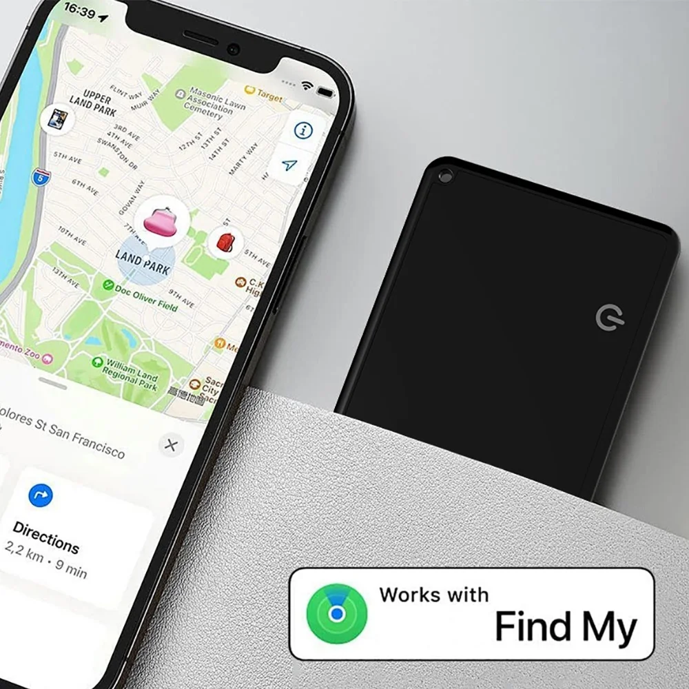 Wireless Charging Tracking Wallet Card style GPS Tracker Ultrathin Smart Bicycle Key for iOS Bluetooth Compatible Tracker