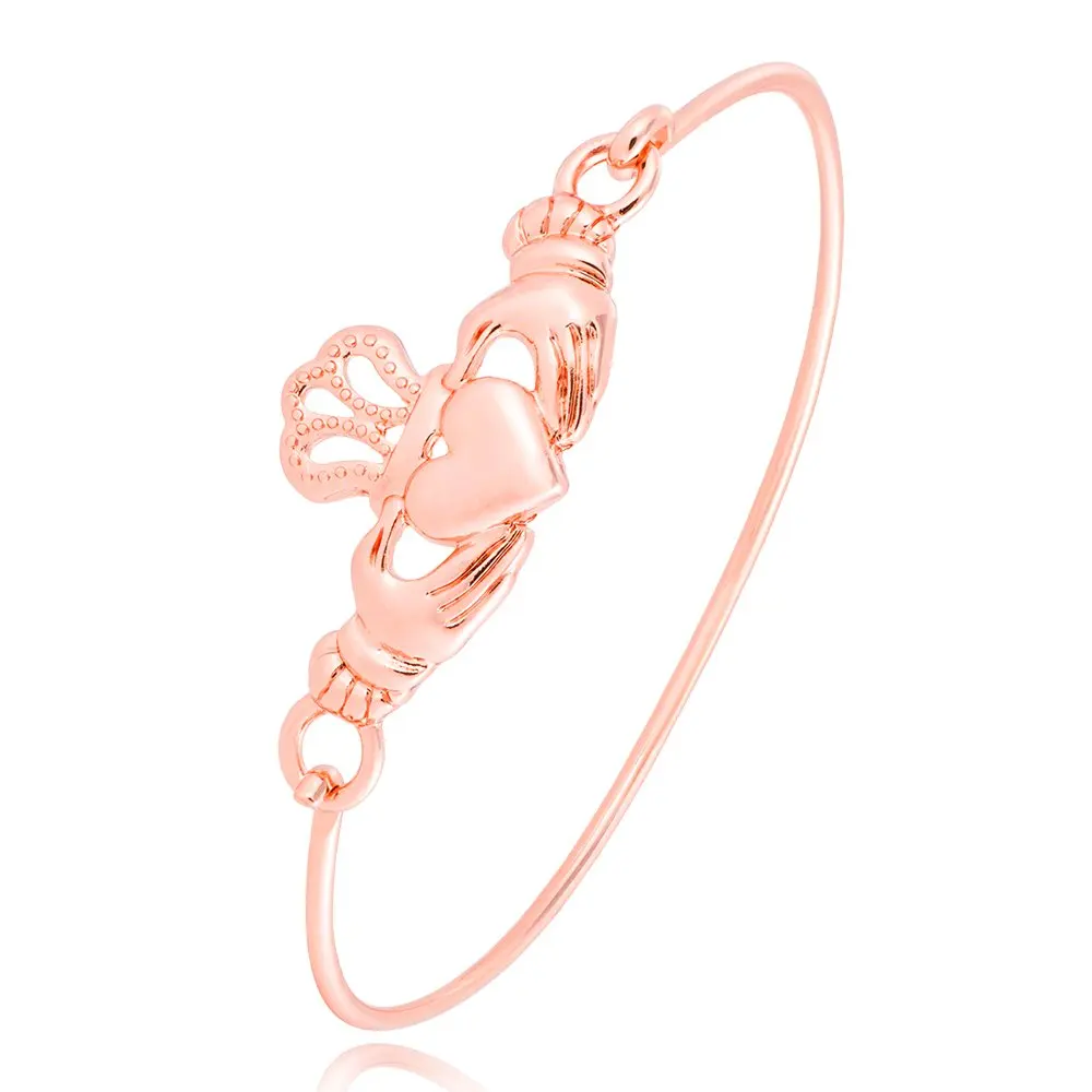 The Claddagh Irish Bracelet Bangle for Women Girls 2