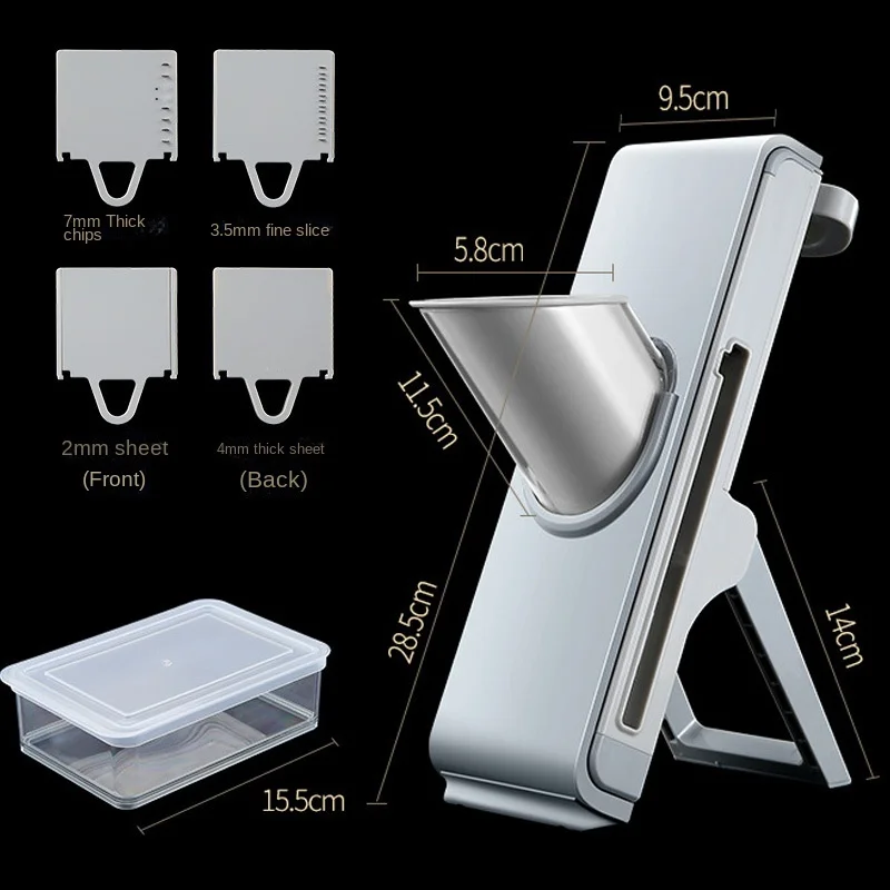 

Vegetable Cutter: Kitchen Hand Cranked Cutter, Lever Lemon Slicer, Shredder, Grater, Meat Cutter kitchen gadgets