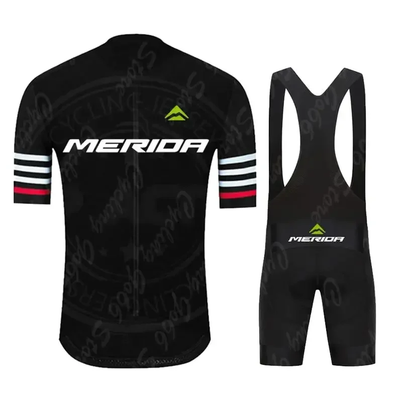 2025 Merida Cycling Jersey Set MTB Uniform Bike Clothing Summer Breathable Cycling Clothes Bicycle shirt ropa ciclismo Bib Pants 3