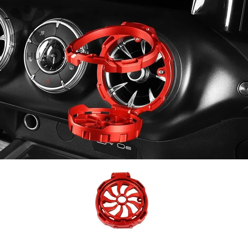 탱크 300 400 에어컨 배출구 물컵 거치대 알루미늄 합금 접이식 컵 거치대, 내부 수정 액세서리