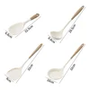 4-Piece Silicone Kitchen Utensil Set with Non-Stick Pans Silicone Spatula Soup Ladle Slotted Spoon Cooking Tools for Kitchen 3