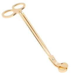 Premium Stainless Steel Candle Wick Trimmer for DIY Crafts and Elegant Gifts (Gold)