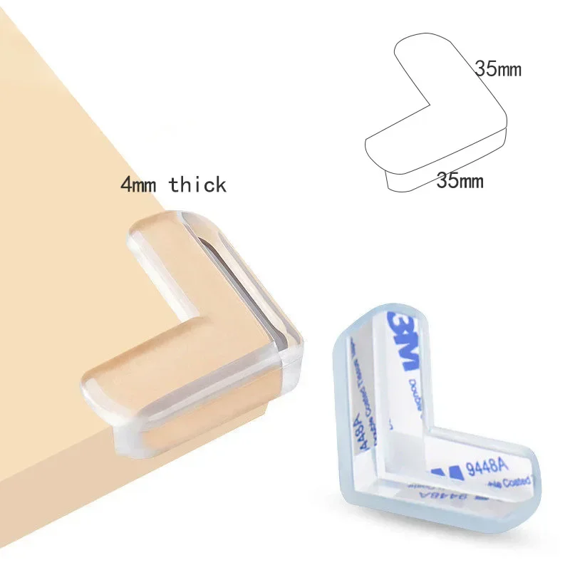 Baby Safety Silicone Protector Table Corner Edge Protection Cover Electric Socket Protection Children Anticollision Guards 4PCS silicone table corner protector table corner protector table edge protector furniture anti collision strip