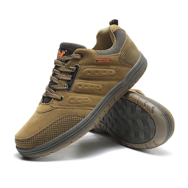 Men Outdoor Casual Flat Shoes Classic Style Hiking Shoes Wear Resisting Anti-Skid Walking Middle Aged Male Jeans Footwear Winter 3