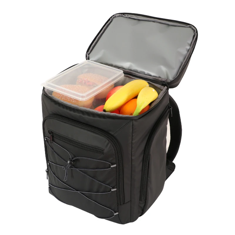 Large Refrigerator Bag 23L Leather Film 30 Cans Insulated Backpack for Travel Beach Ice Beer Thermal Insulation Bag Denuoniss