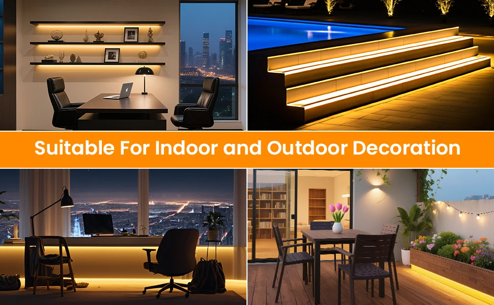 12V 24V COB LED Strip Light DC 320LEDs/M High Density Flexible IP68 Waterproof Outdoor COB S460d0ef8bcaa45dd8dd2905a6e516857h