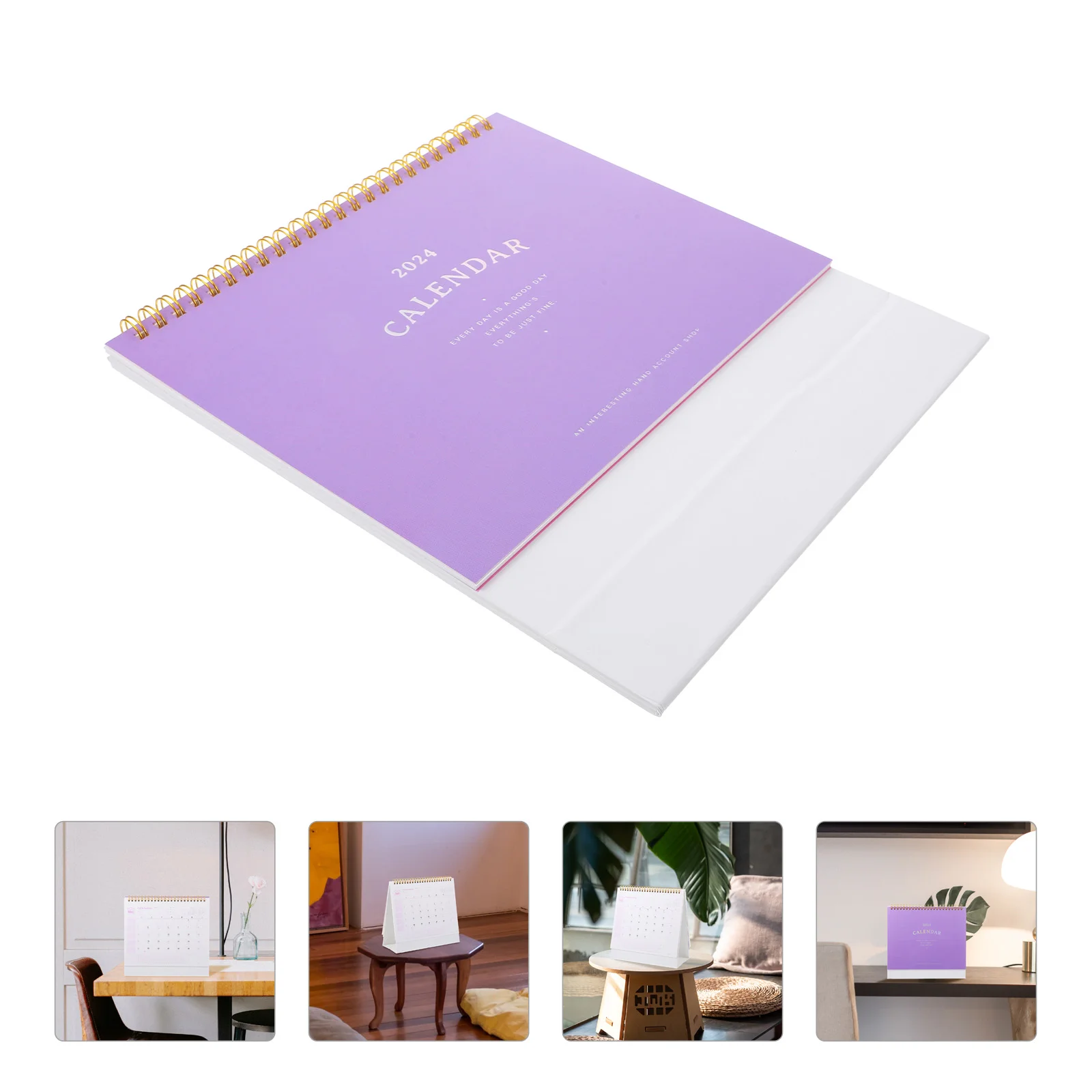 

Desk Calendar 2024 Desk Calendar Ornament Stand Up Flip Calendar Decor Desktop Calendar