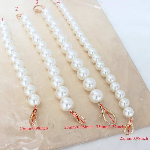 Pearl Bag Strap For Handbag Handles Beaded Purse Belts DIY