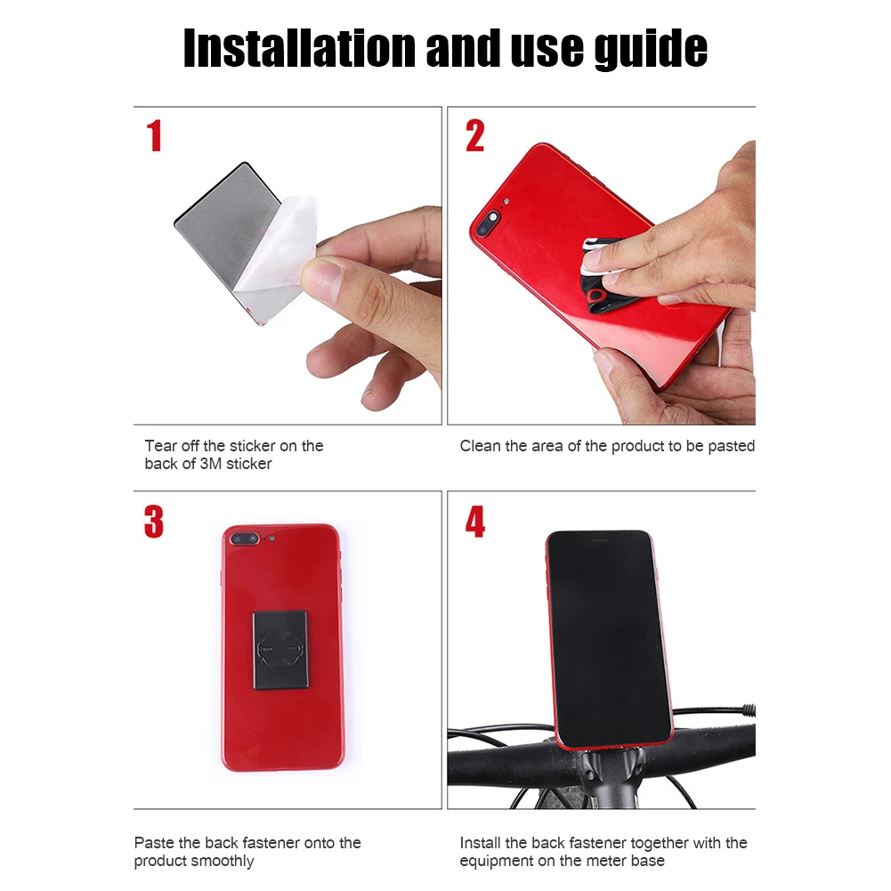 Black ABS Bike Phone Seat Holder for Cycling Accessories