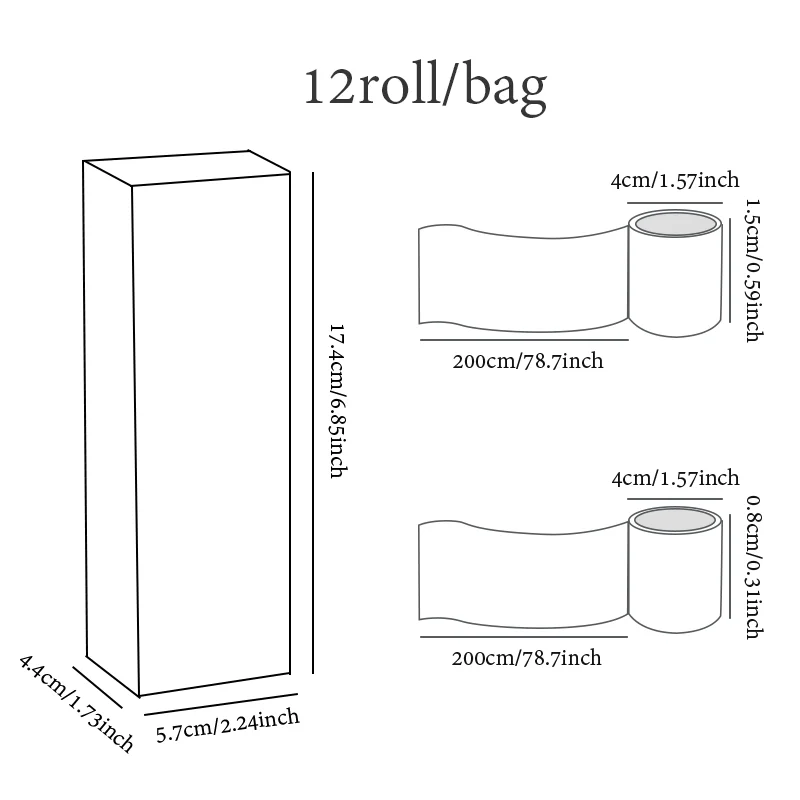1Style 12Rolls/bag Walking with the Stars Tape Set Creative Handbook Material DIY Scrapbook Photo Frame Diary 6