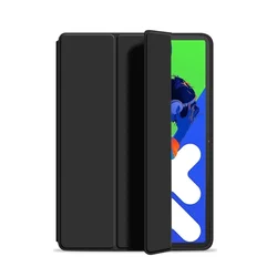 Enhanced Product Title: Premium Trifold Magnetic PU Leather Tablet Case with Soft Back Stand for Xiaoxin Pro12.7 2025 (Black)