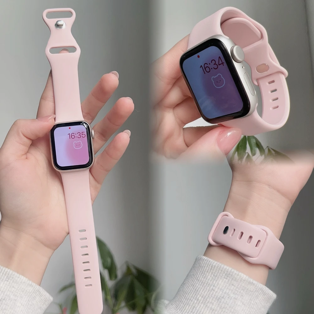 Elegant Silicone Loop Watch Band for Women - Assorted Sizes