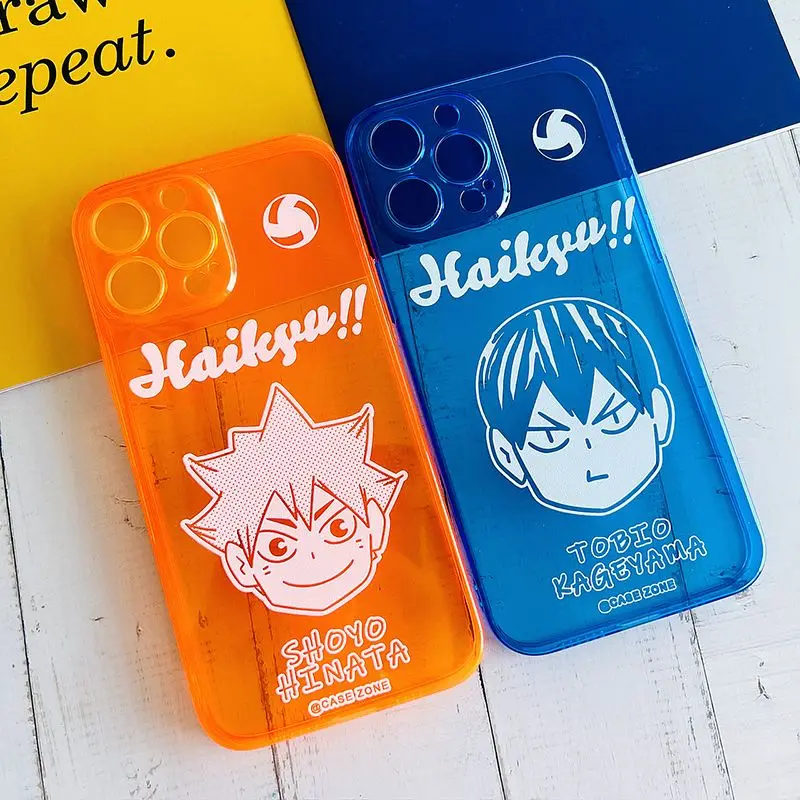 

Флуоресцентный чехол для телефона с рисунком Аниме Haikyuu мобильный телефон, подходит для Apple 13Pro/14plus iPhone new 15Promax Hinata Shoyo
