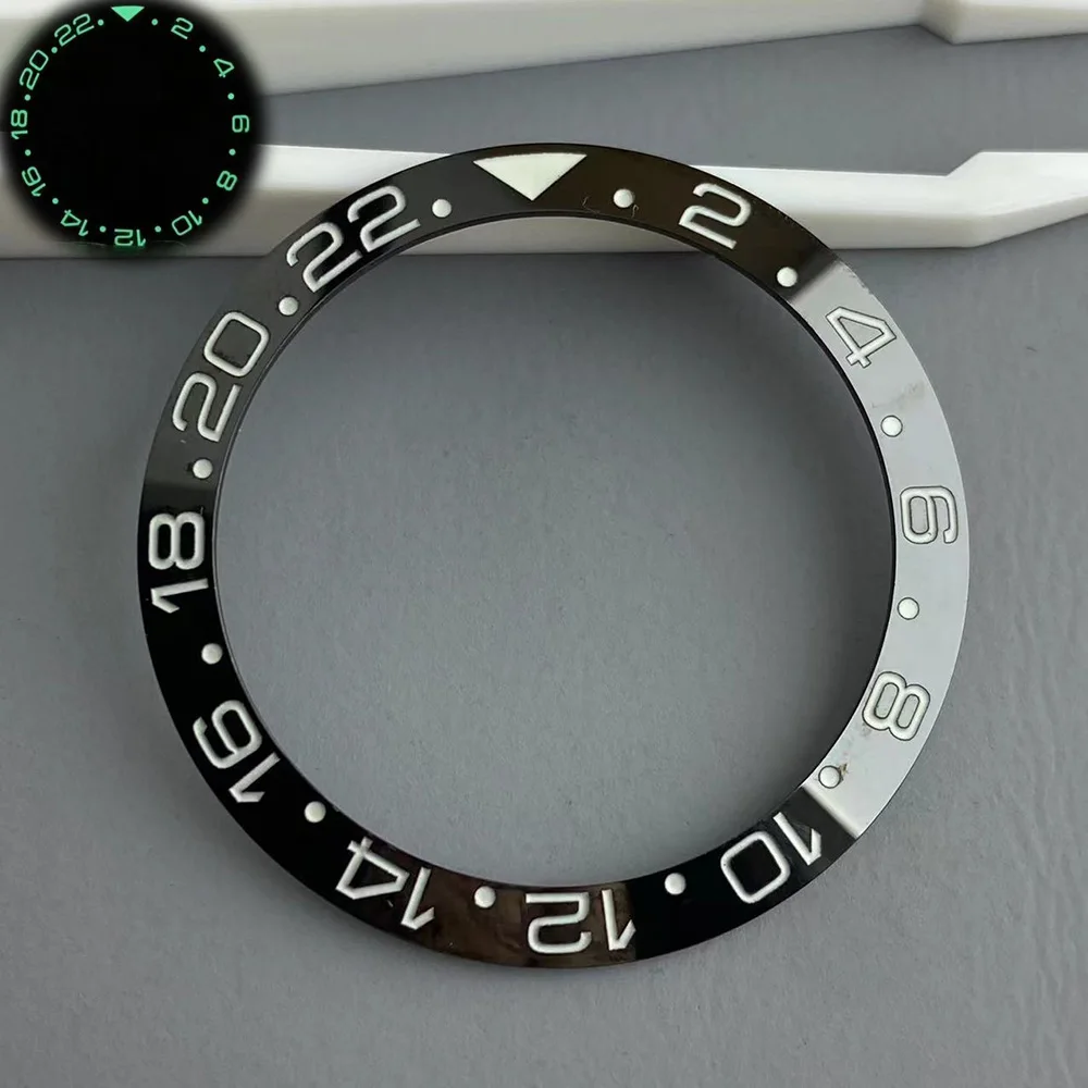 38mm315mmhighqualityCeramicluminousbevelbezelBezelInsertFit