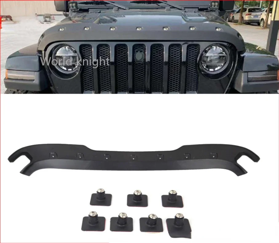 

For Jeep Wrangler JL Car Hood Protector Trail Armor Hood Stone Guard Matt Black For Jeep Gladiator Wrangler JL 2018 2019 2020