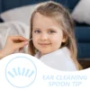 10 Pcs Visual Ear Scoop Cover Silicone Spoon Wax Tips Replaceable Reusable Cleaner Earpick 3