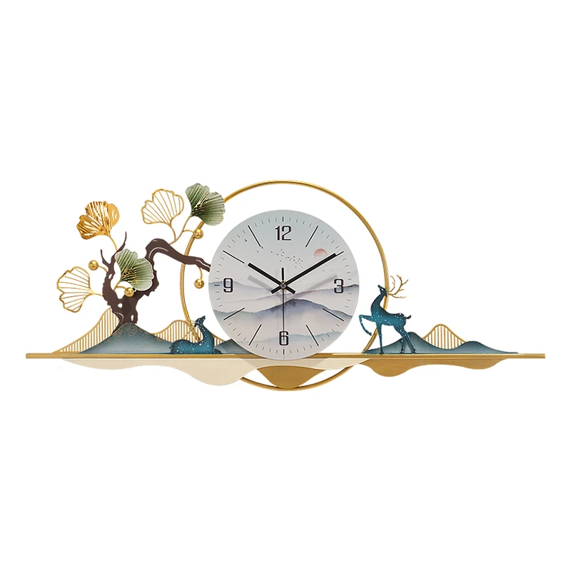 

Home clock ornaments art clock restaurant wall clock modern minimalist creative mute fashion wall clock.