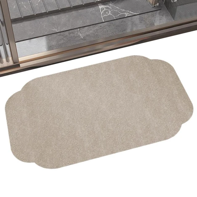 Diatomaceous Earth Shower Mat Portable Bath Mat Stone Absorbing Shower Mat  Non Slip Stone Shower Mat Bathroom Mat Modern Tools - AliExpress