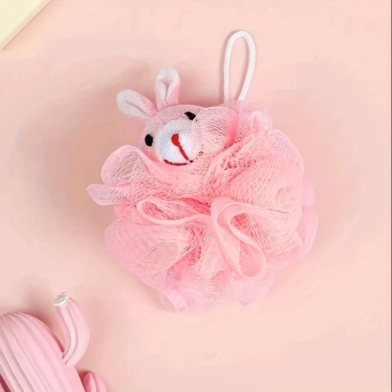 Bath Sponges Animal Kids Loofah Bath Pouf Mesh Animal Toy Sponge Colorful Cartoon Body Scrubber Balls Shower Mesh for Kids