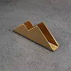 2Pcs/Set Gold&Silver Hill Business Card Holder Creative Storage Box Stainless Steel Business Card Holder Table Card Box 2