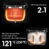 2.1 Ultra High-Pressure Induction Heating Rice Cooker 10 Cup (Uncooked) Full Stainless Power Lock System Auto Steam Clean 5