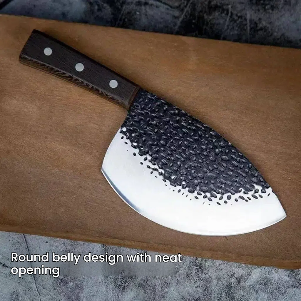 Handmade Forged Kitchen Knife Meat Chopping Cleaver Chinese Chef Knife 5CR15 Stainless Steel Machete Kitchen Essentials