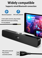 Computer Speakers with 3.5 mm Aux, Small PC Speakers Powered by USB, Wired USB Desktop Speaker, USB Soundbar for Monitor - Image 2
