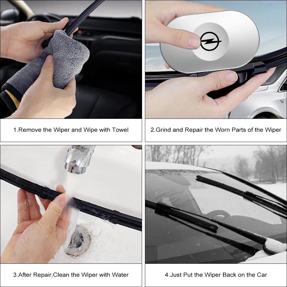 1pc Foldable Car Rearview Mirror Wiper