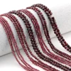 Natural Pyrope Garnet Faceted Round / Cube Beads 2mm,3mm,4mmfor Jewelry Making Bracelet Necklace Beads DIY Accessories Wholesale 6