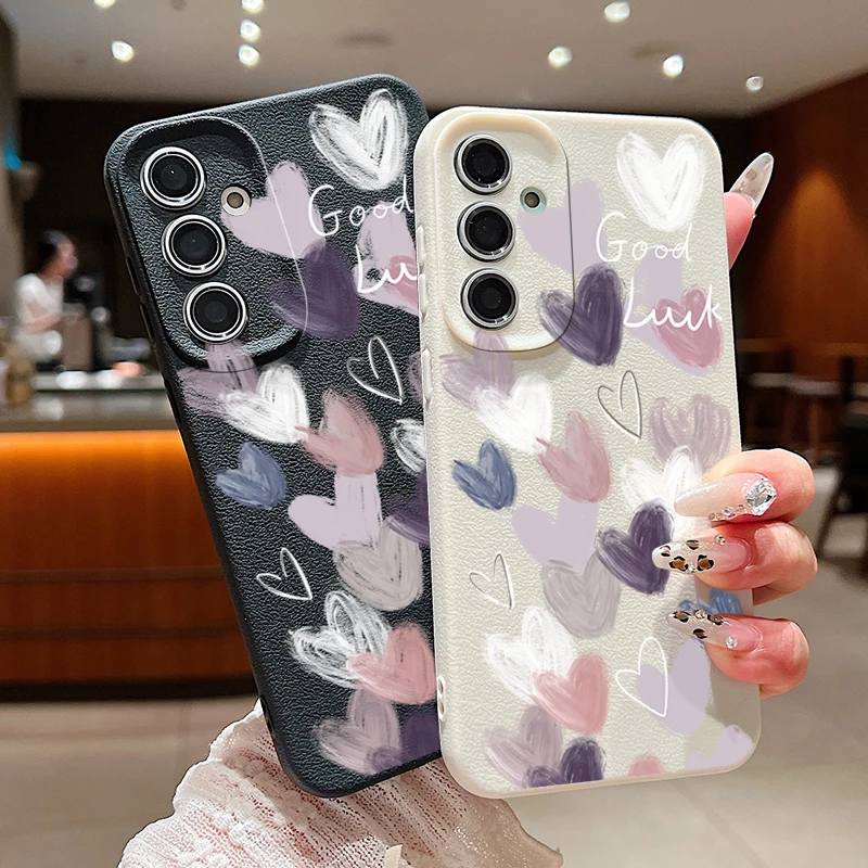 Candy Color Love Heart Phone Case - Stylish Protective Cover