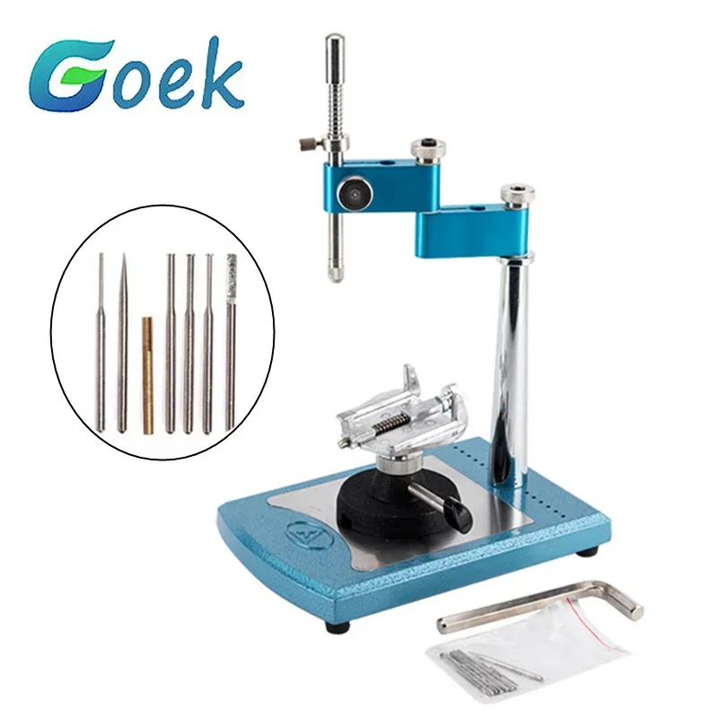 Dentallabor-Vermesser, einfach paralleler Vermesser, Visualizer, voll verstellbares Werkzeug, quadratische Basis, parallele Beobachtung, blaue Farbe