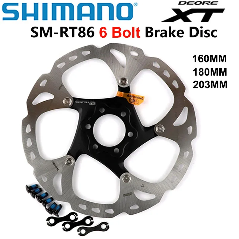 Тормозной диск SHIMANO XT SM RT86 с технологией Ice Point 6 болтов M8000 для горных велосипедов